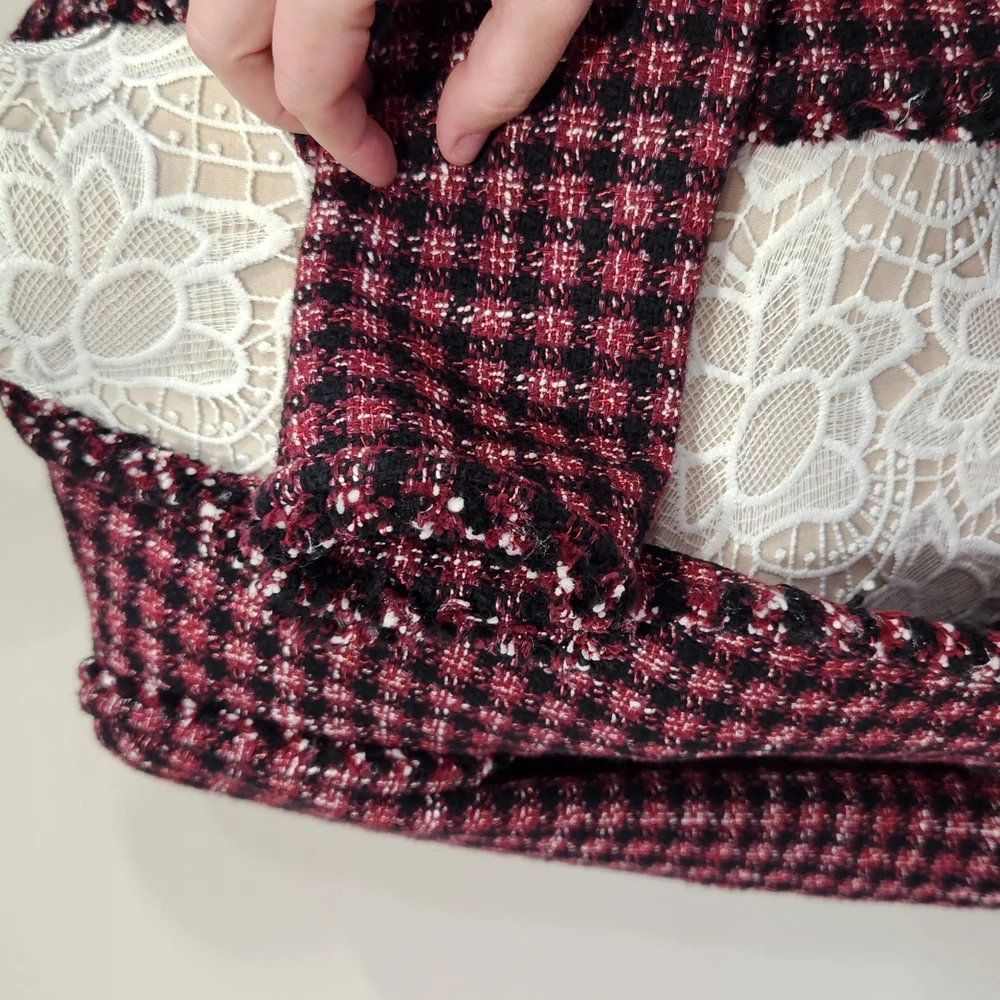 Hugo Boss Red and Black Tailored Blazer - Picture 4 of 15